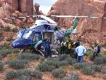 Arches helicopter rescue