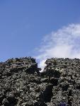 A crack in the lava flow