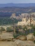 Spires and buttes line the cliffs