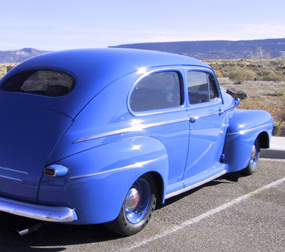 A classic car at El Malpais.