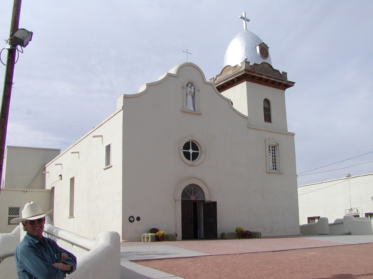 image of a white church