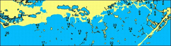 Map of Sampling Sites in Florida Bay