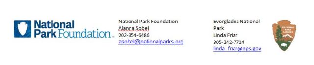 Joint National Park Foundation and Everglades National Park News Release