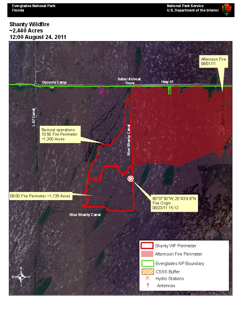08-24-11 Shanty Fire Map 08-24-11 Shanty Fire Map