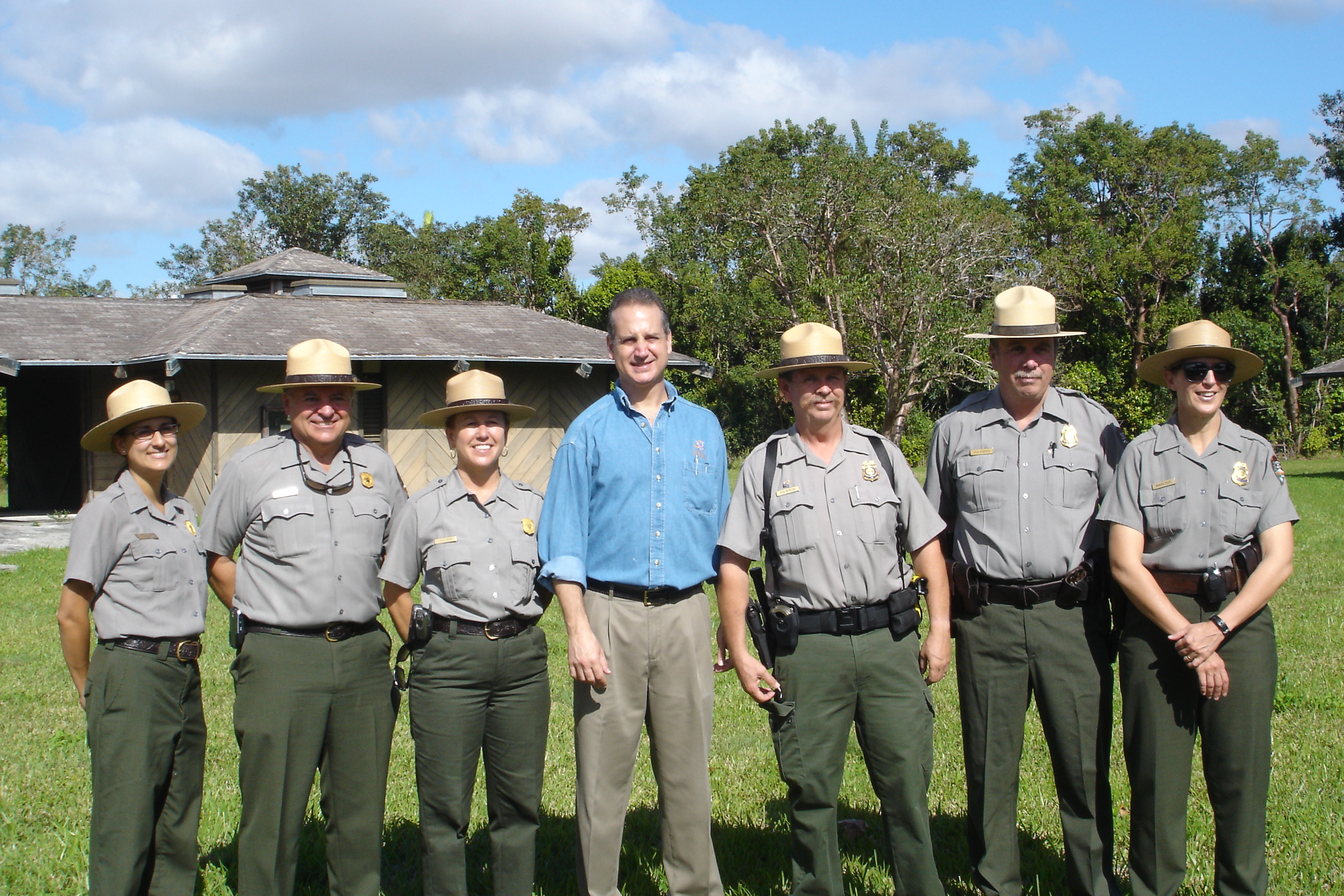 Everglades National Park Rangers with Congressman Mario Diaz Balart and reopening of Chekika Everglades National Park Rangers with Congressman Mario Diaz Balart and reopening of Chekika