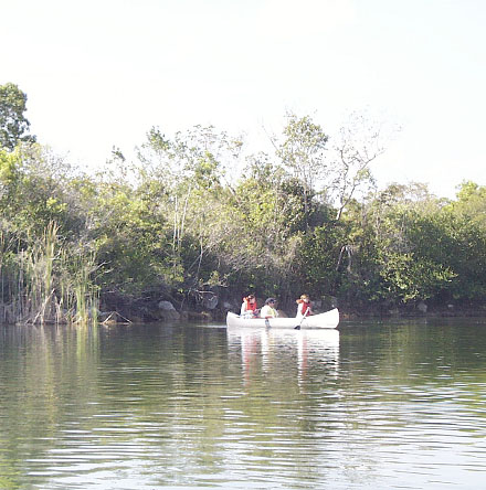 Canoe on Hidden Lake