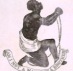 Drawing of a slave with words 'Am I not a man and a brother?'