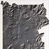 shaded relief map - just Yellowstone