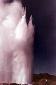 Great Geysir sends a huge plume skyward