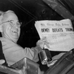 President Truman shows the 
