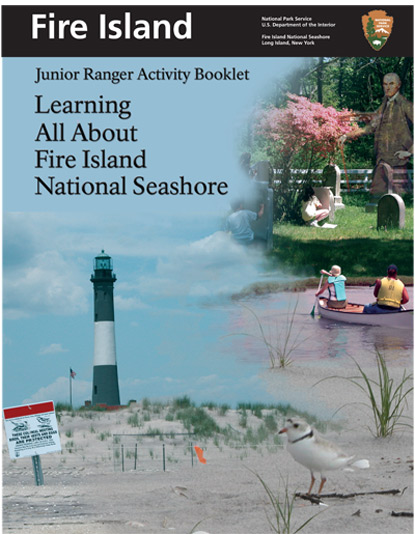 Cover of Junior Ranger Activity Booklet: Learning All About Fire Island National Seashore.