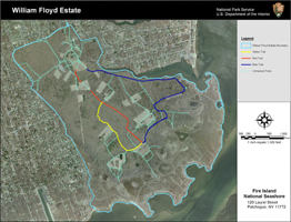 Current map of William Floyd Estate property.