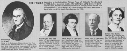 Brochure showing five portraits.
