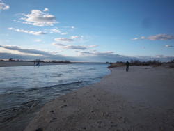 NPS employees monitor Old Inlet Breach o2on Fire Island.