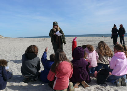 Junior Ranger  beach program on Fire Island