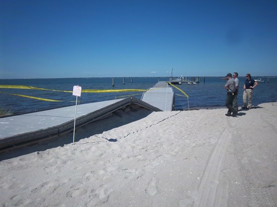 8-29-11 Barrett Beach Dock damage