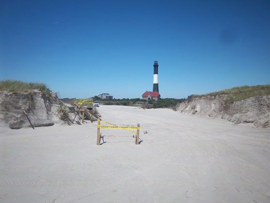 8-30-11 Boardwalk to Lighthouse Damaged