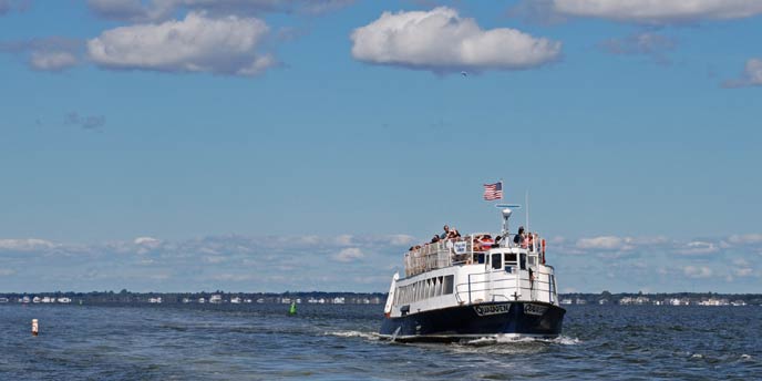 A-ferry-filled-with-passengers-sails-on-the-Great-South-Bay-to-Watch-Hill-on-Fire-Island