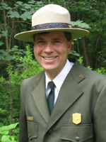 Superintendent Michael Reynolds in park uniform.
