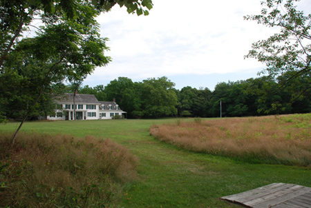 Mowed path leading to William Floyd Estate's Old Mastic House.