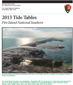 Cover of 2013 Tide Tables booklet