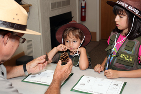 Ranger Joe explains why Abert’s Squirrels eat Ponderosa tree parts.