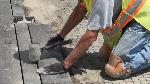 Installing pavers on the Flight Path Walkway (Image credit:  Richard Snodgrass)