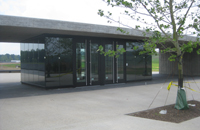 Glass enclosed area of Visitor Shelter July 2011