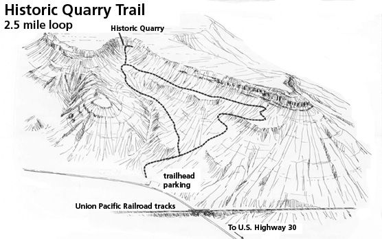 map of Historic Quarry Trail