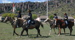 Soldiers on horseback.