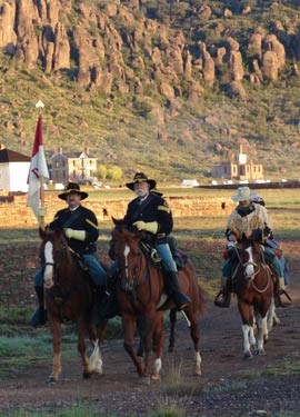 Photo of Cavalry at Fort Davis NHS.