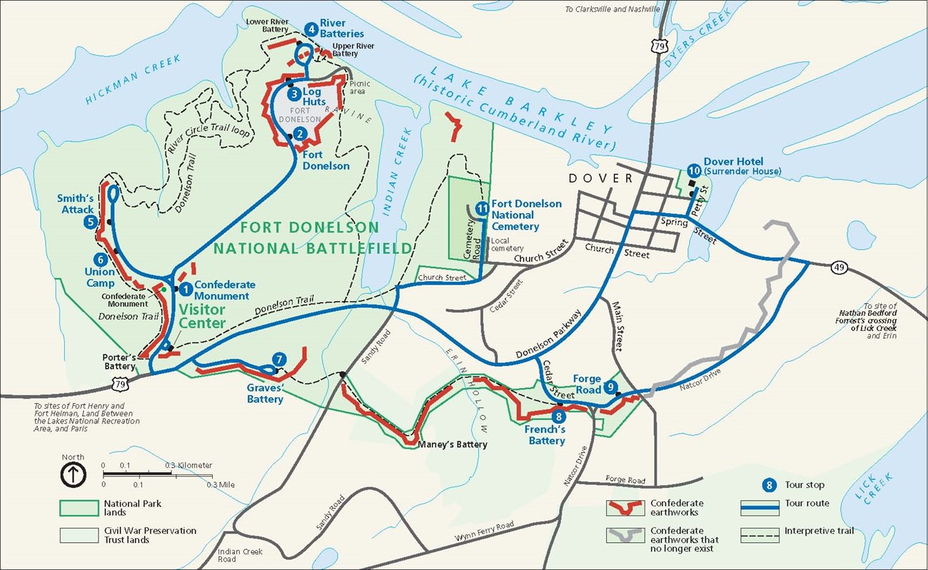 Fort Donelson 2010 map