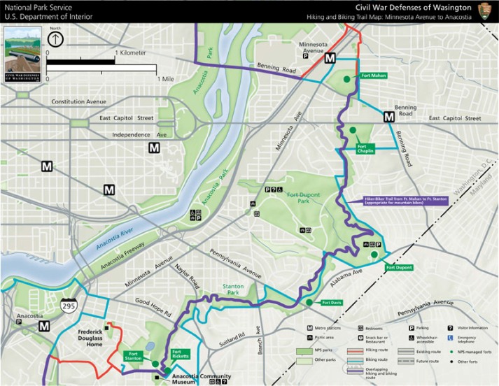 Maps Fort Dupont Park (U.S. National Park Service)