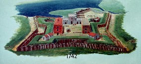 fort frederica drawing