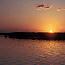 Island at sunset