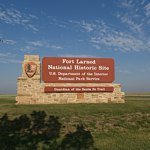 Fort Larned NHS entrance sign.
