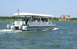 The Matanzas Queen III takes visitors to the fort.