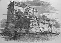 Henry Fenn's drawing of Fort Matanzas in Picturesque America.