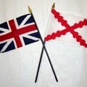 The British and Spanish flags of the 18th century.
