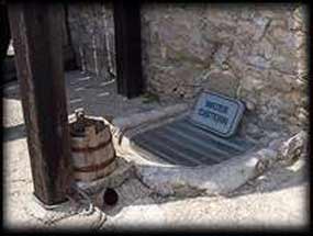 Rainwater caught in the cistern was the men's only source of fresh water.