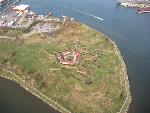 An aerial view of the park
