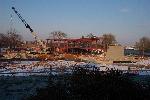 The steel framing takes shape.