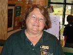 Volunteer at information desk