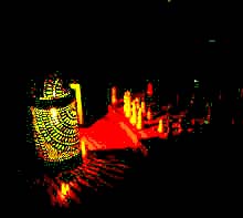 Photo of candle lantern used on candle light tour
