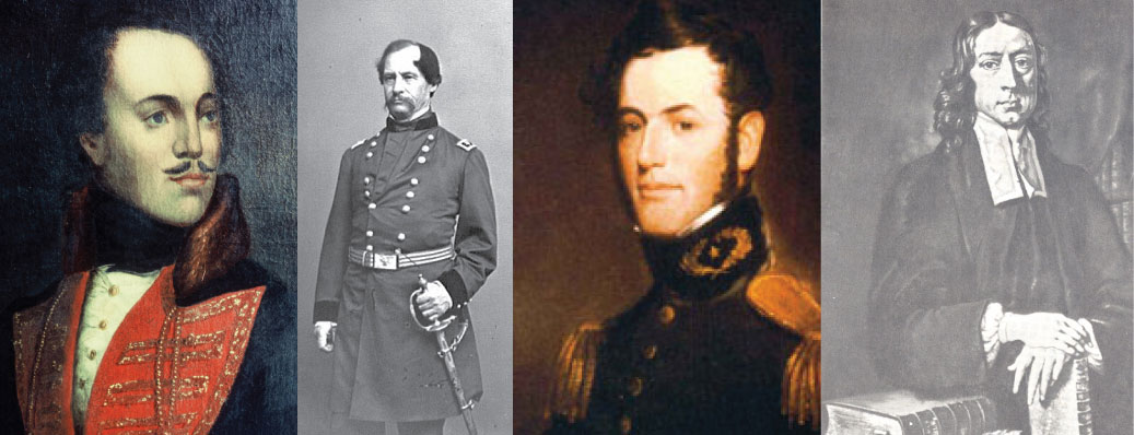 Casimir Pulaski, David Hunter, Robert E. Lee, John Wesley