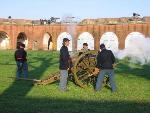 cannon firing