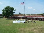 cannon firing