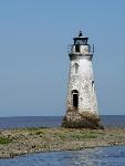 Cockspur Island Lighthouse built in 1856.