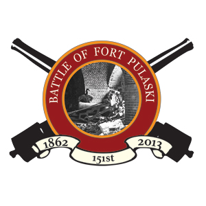 151st Anniversary of the Battle of Fort Pulaski Logo