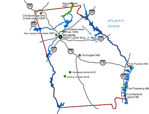 Georgia map